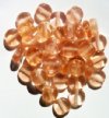 40 10mm Transparent Rosaline Disk Beads